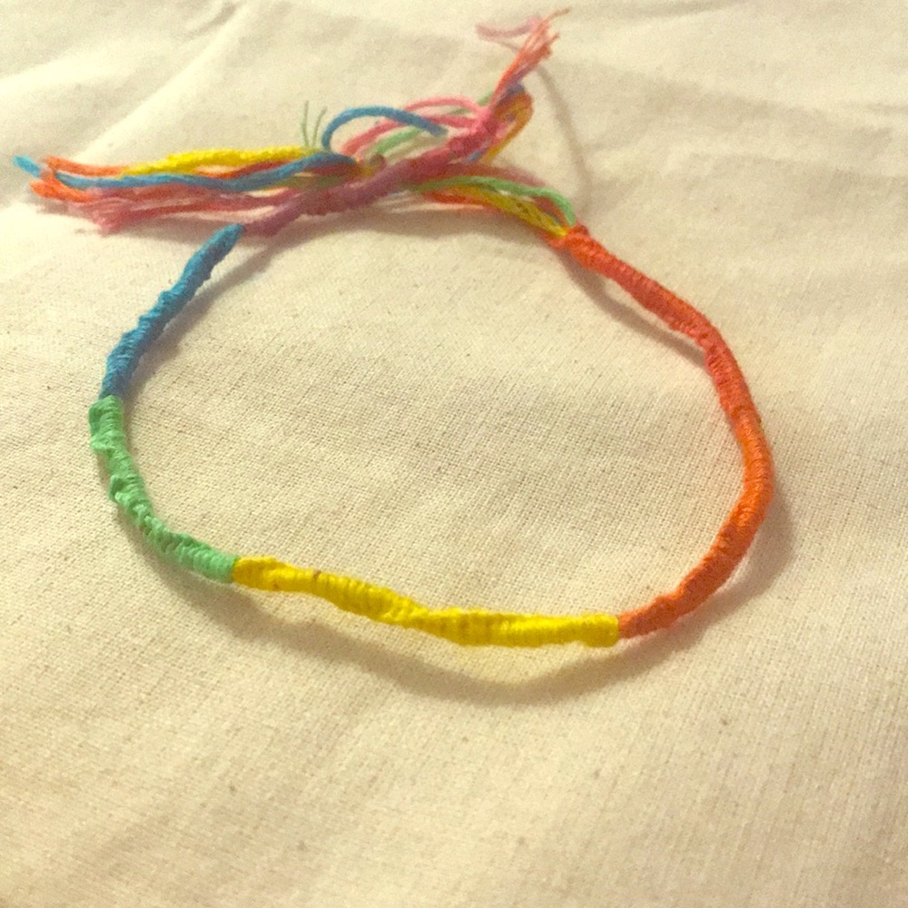 Handmade Rainbow Anklet 🌈